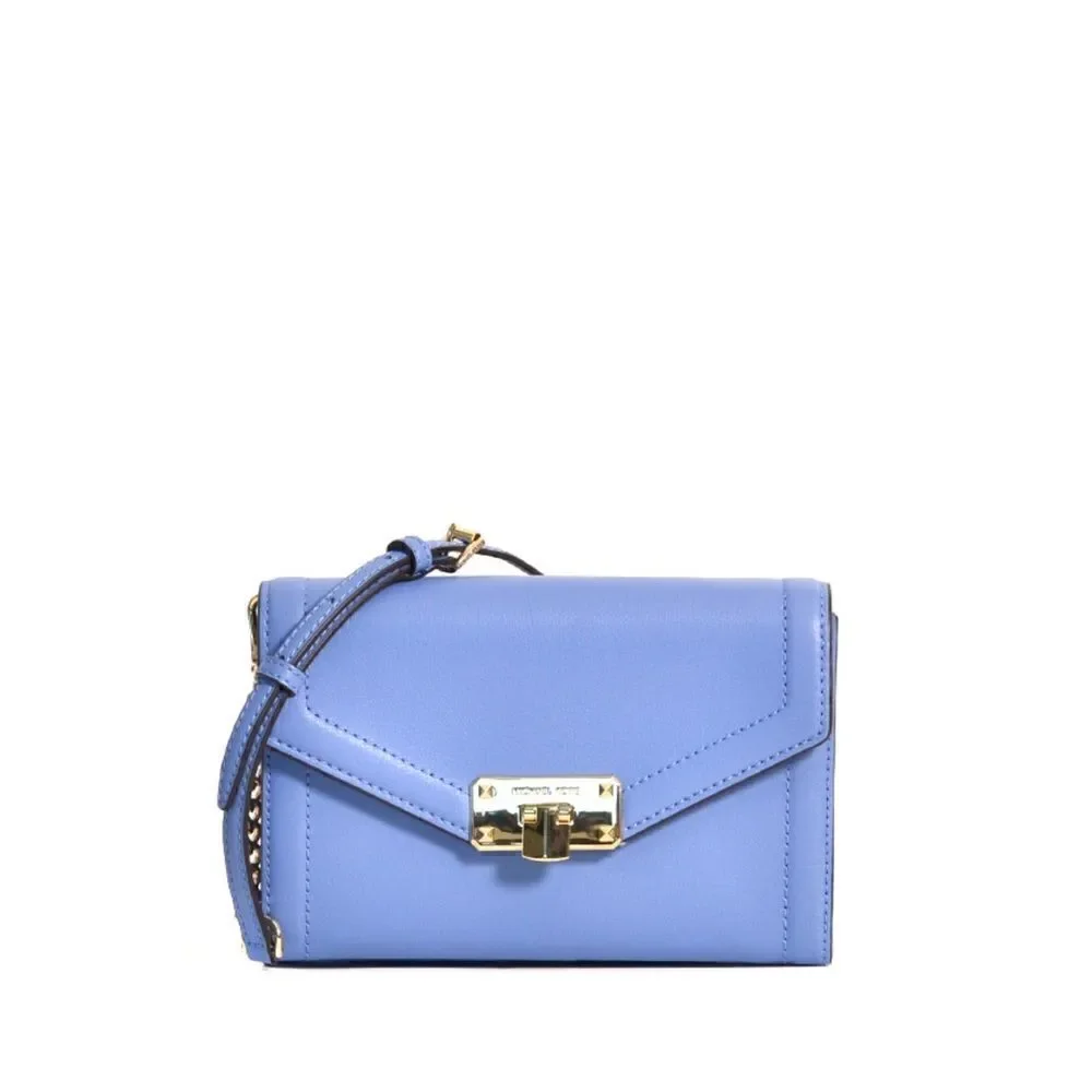🌟70% OFF🌟NEW🌟 Michael Kors Kinsley Medium Flap Shoulder Bag French Blue